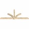 Ekena Millwork Redmond Rough Sawn Timber Gable Bracket, Douglas Fir, 96"W x 44"H x 4"D x 4"F, 11/12 Pitch GBW096X44X0404RED00RDF - alternate 4